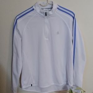 Adidas zip up pull over